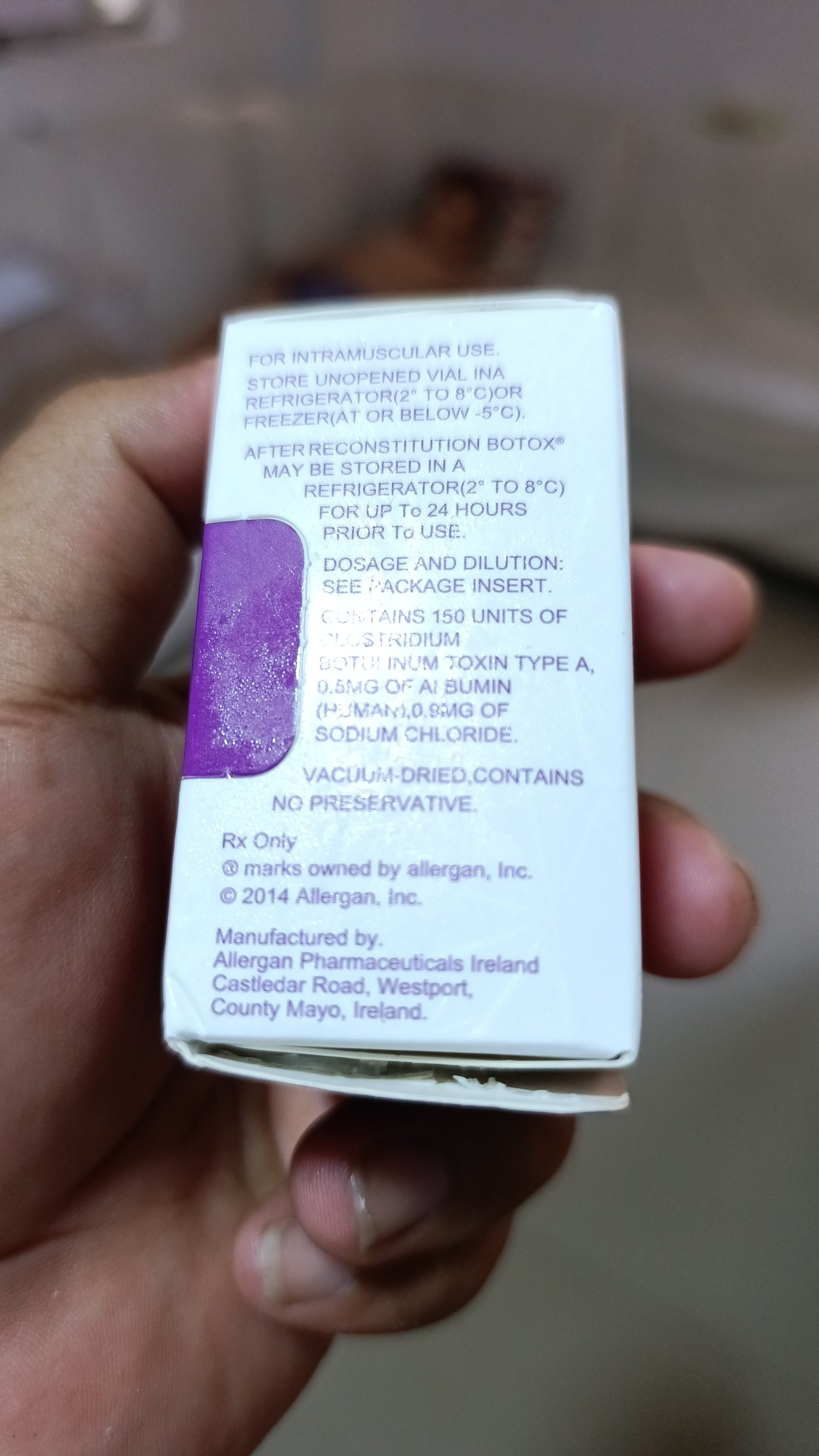 Botox allergan 150 ui