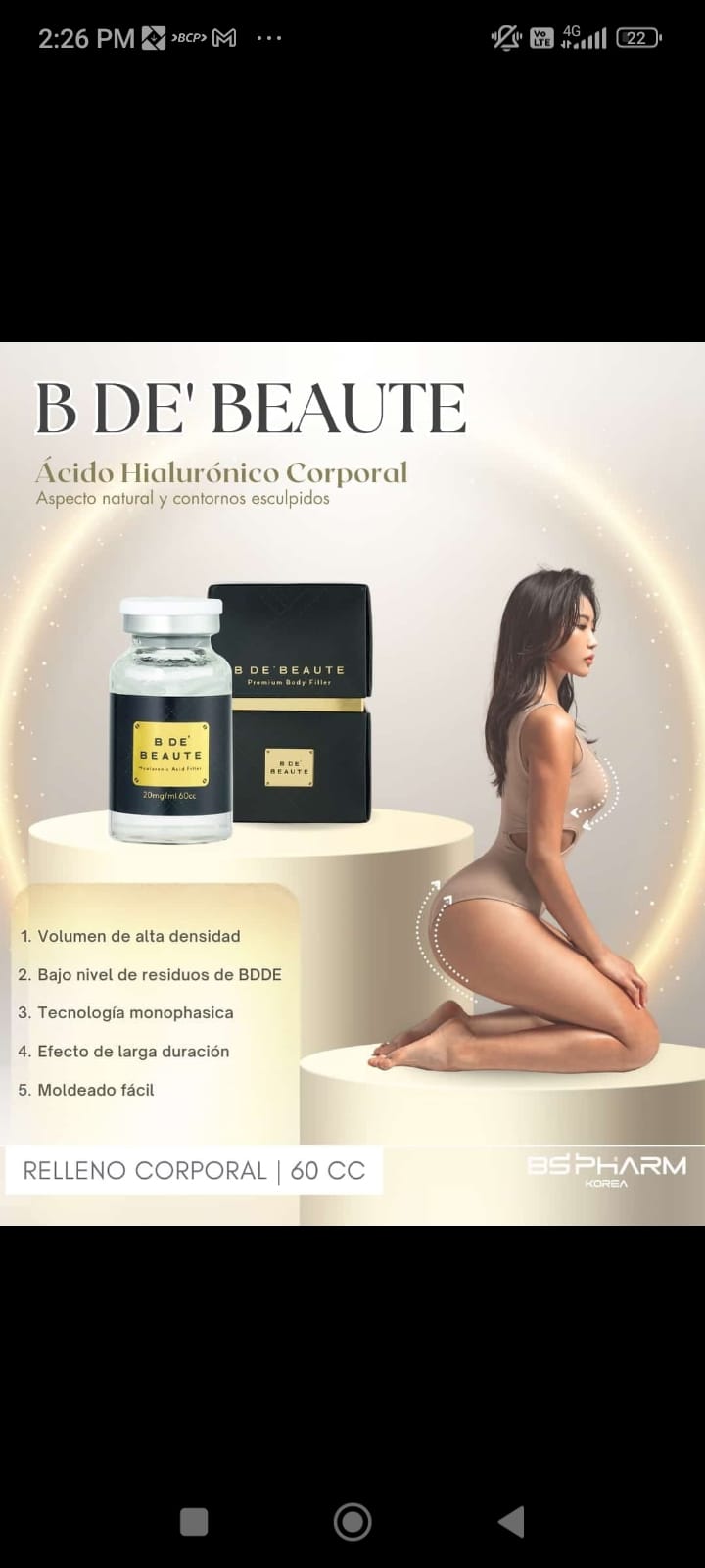 Ácido beaute de 60 ml